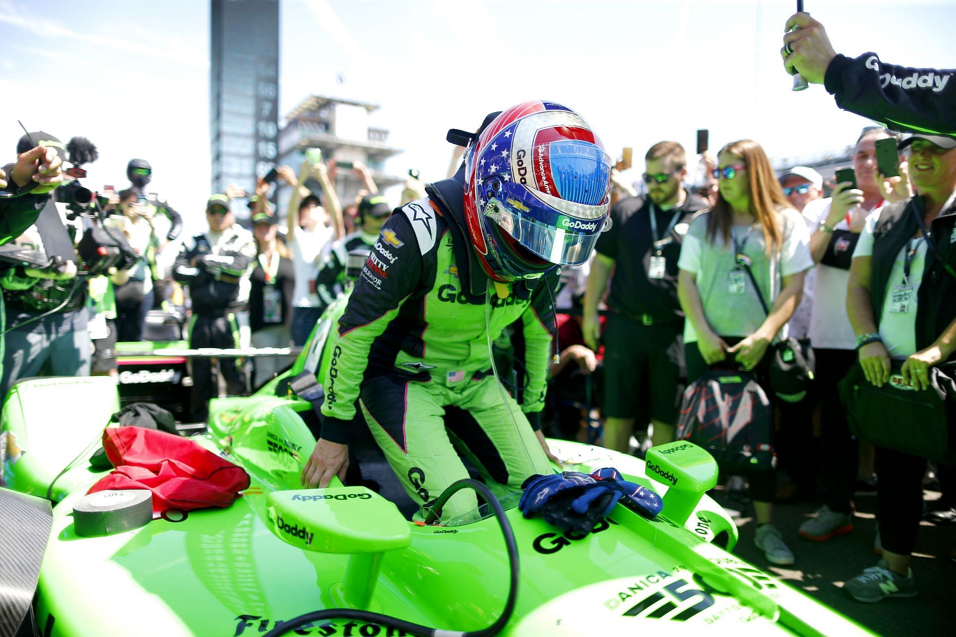Danica Patrick at the 102nd running of the Indianapolis 500 in 2018 | Getty Images